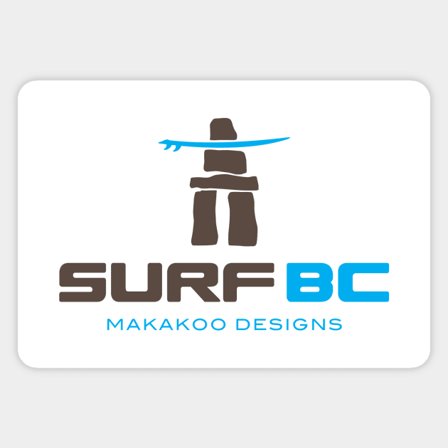 Makakoo Surf BC Sticker by Makakoo Designs